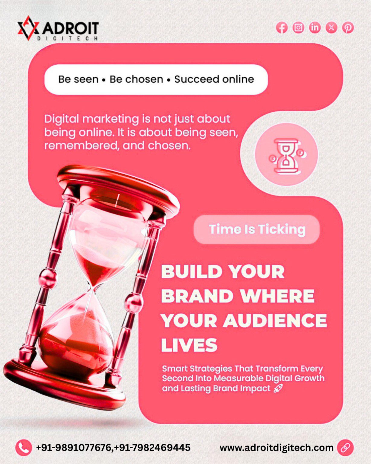 Build Your Brand Where Your Audience Lives – Adroit Digitech Delhi NCR