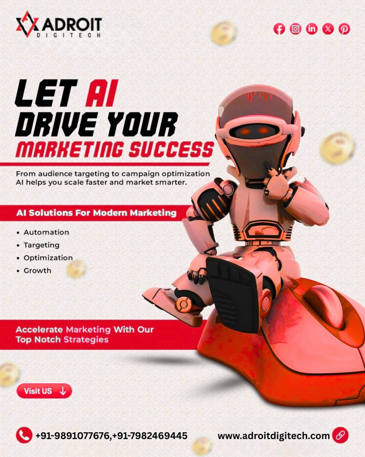 AI-Driven Digital Marketing Success with Adroit Digitech